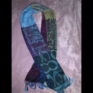 Authentic Coach Scarf/ Shawl, Big, multi coloured